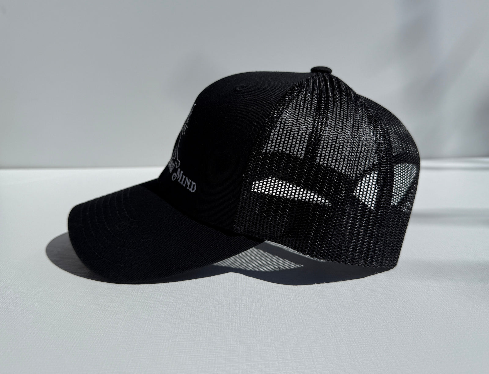 Meditation MYM Trucker Hat in Black
