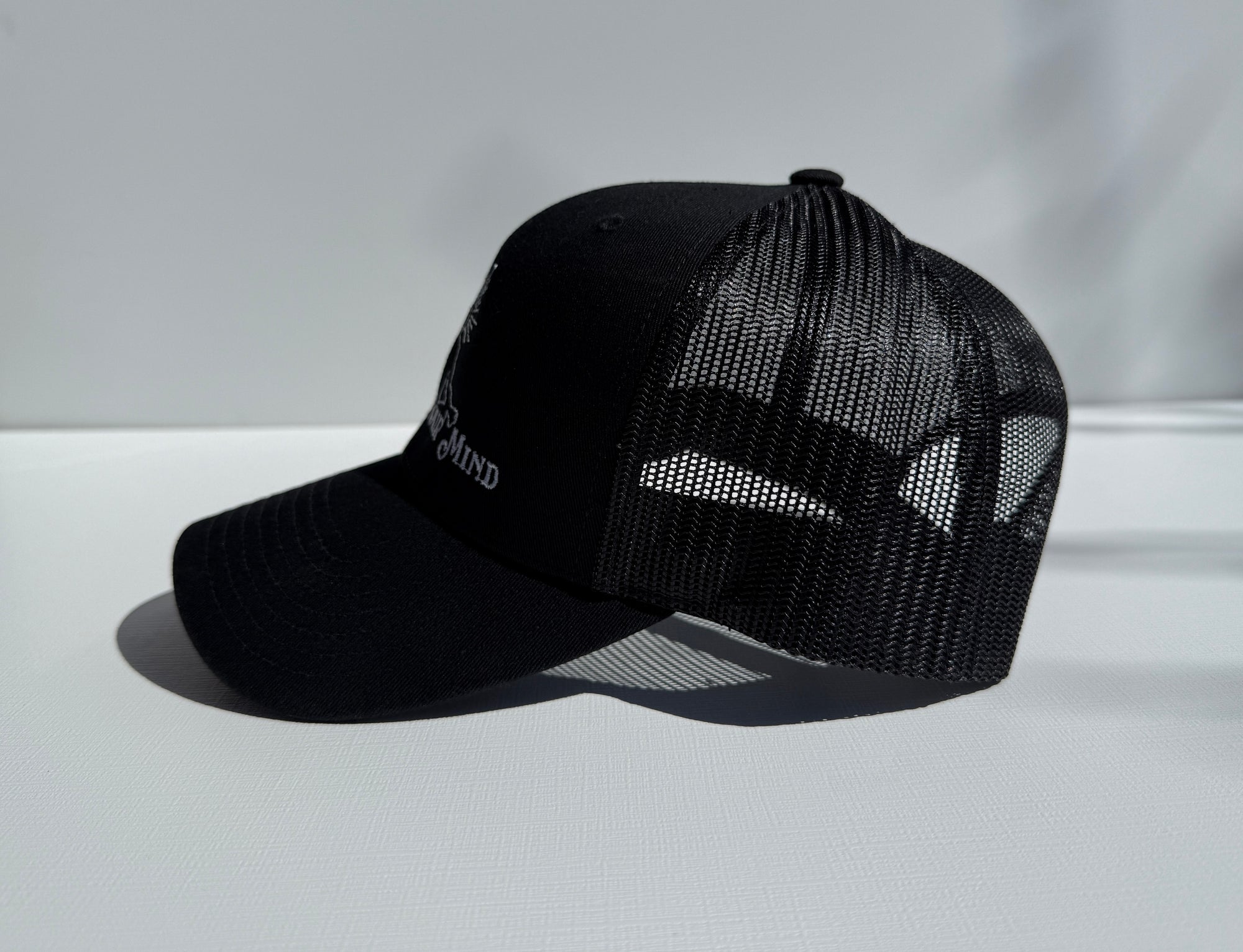 Meditation MYM Trucker Hat in Black